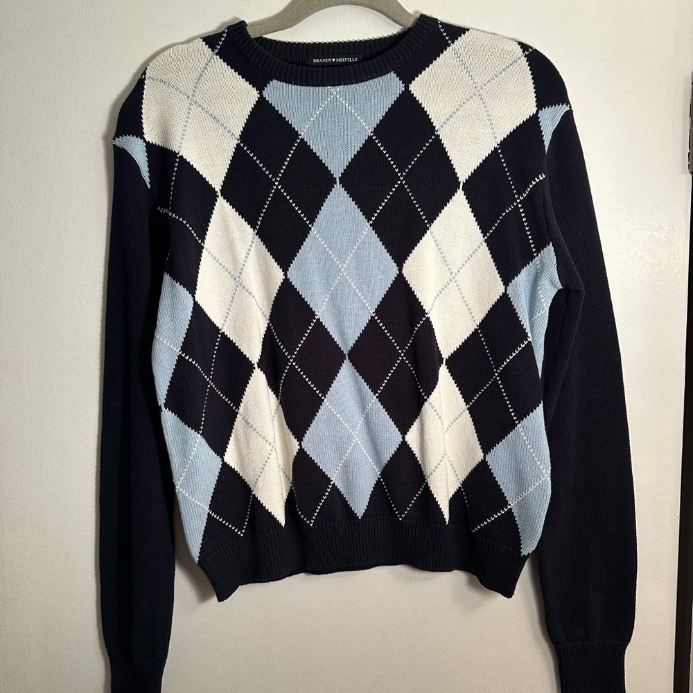 brandy Melville argyle sweater